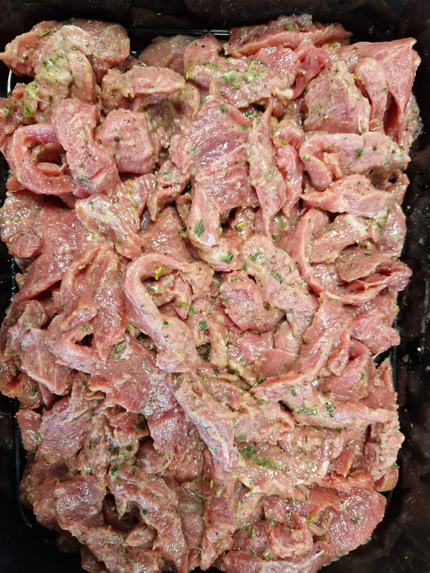 XXL Bakpan Beef (reepjes)