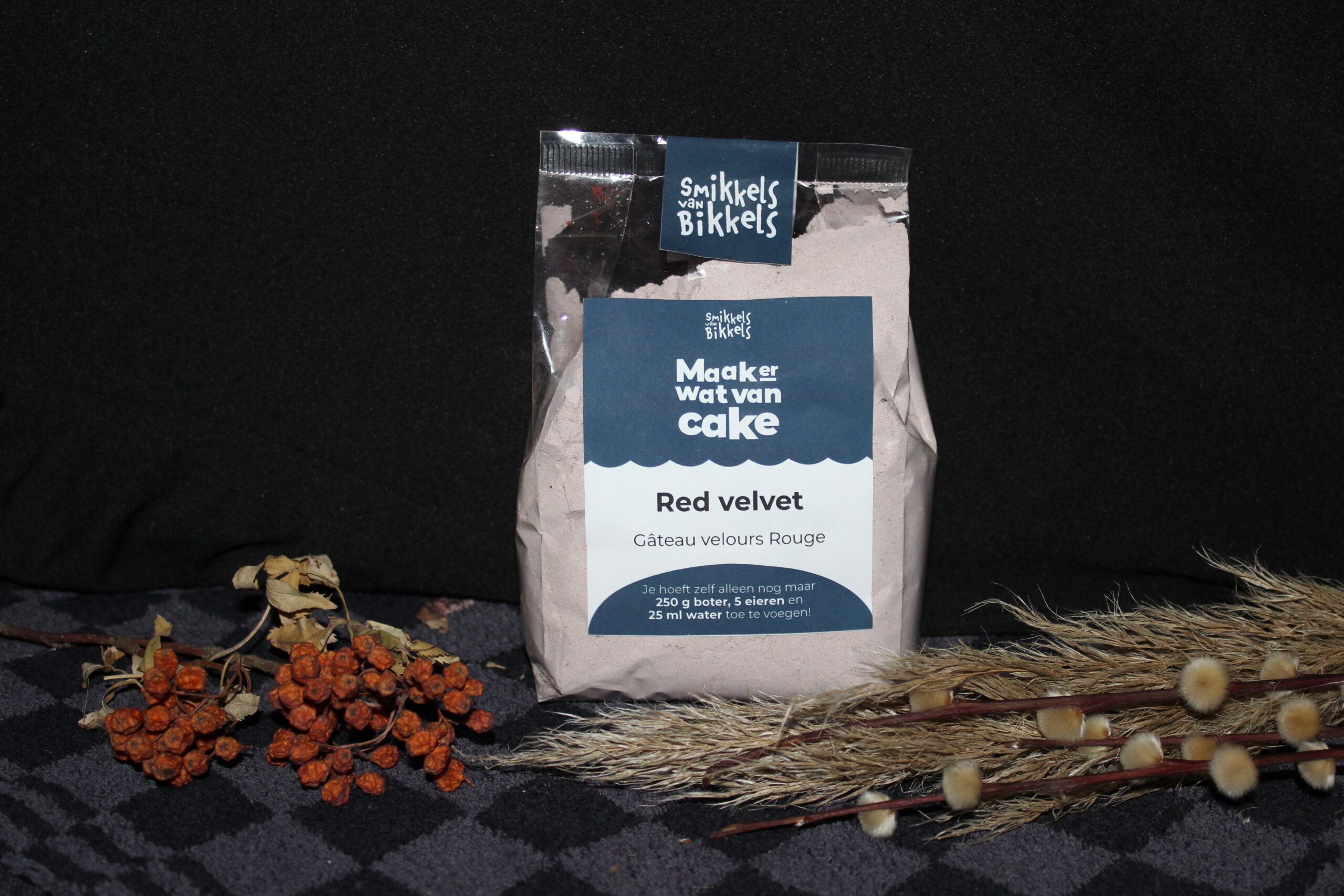 Smikkels van Bikkels red velvet cakemix