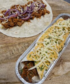 Pulled chicken wrap