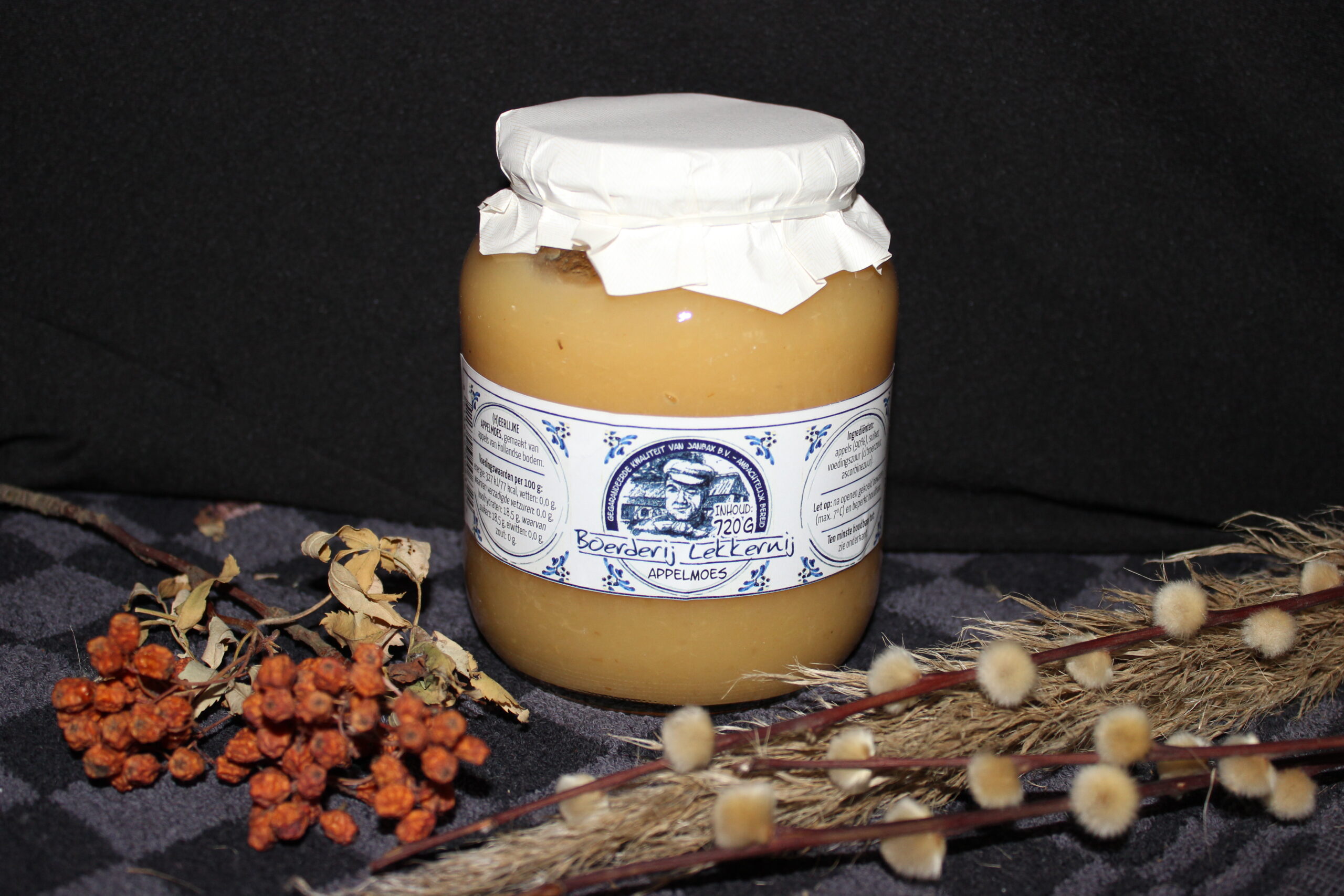 Ambachtelijk bereide appelmoes (720 gram)