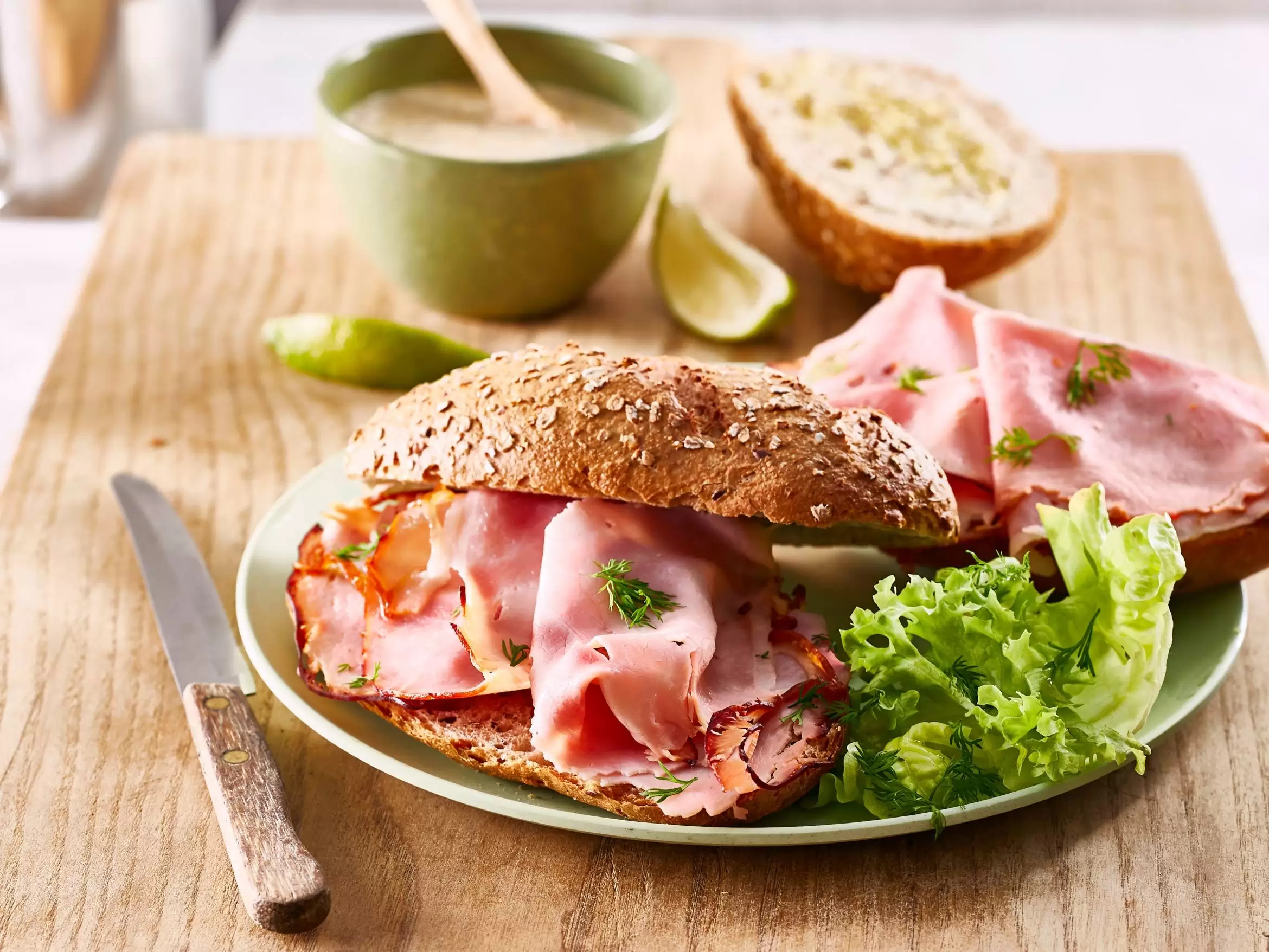 Fingerfood -  Broodje beenham compleet